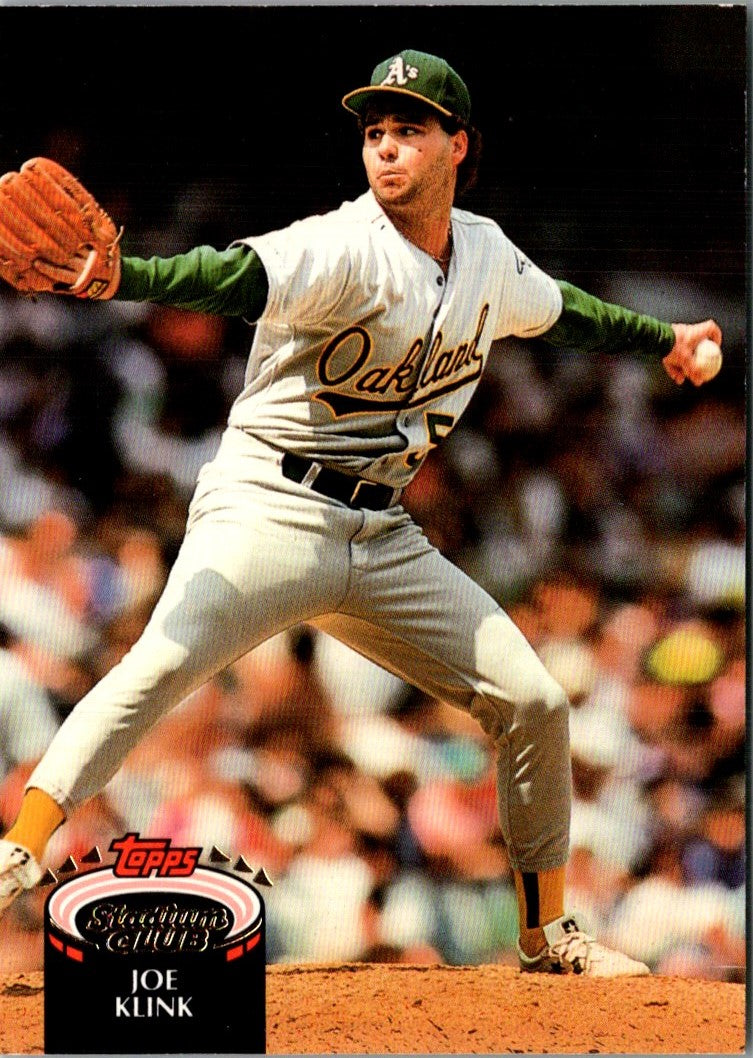 1992 Stadium Club Joe Klink