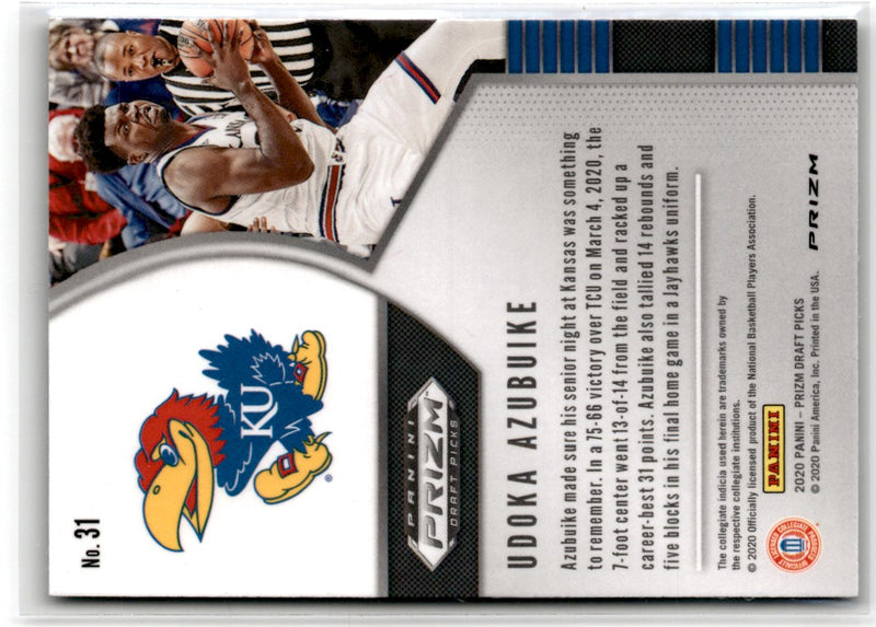 2020 Panini Prizm Draft Picks Collegiate Green Udoka Azubuike