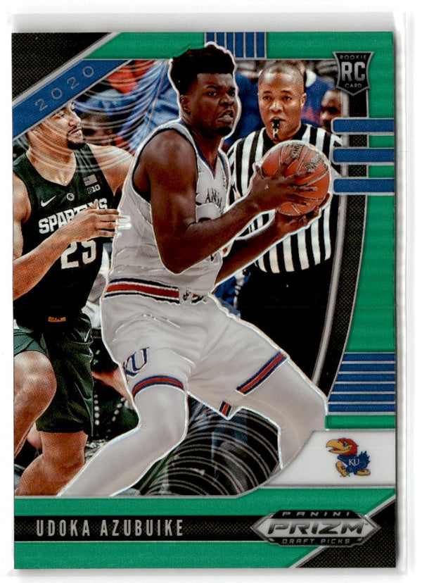 2020 Panini Prizm Draft Picks Collegiate Green Udoka Azubuike #31