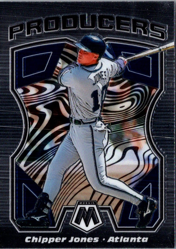 2021 Panini Mosaic Producers Chipper Jones #P7