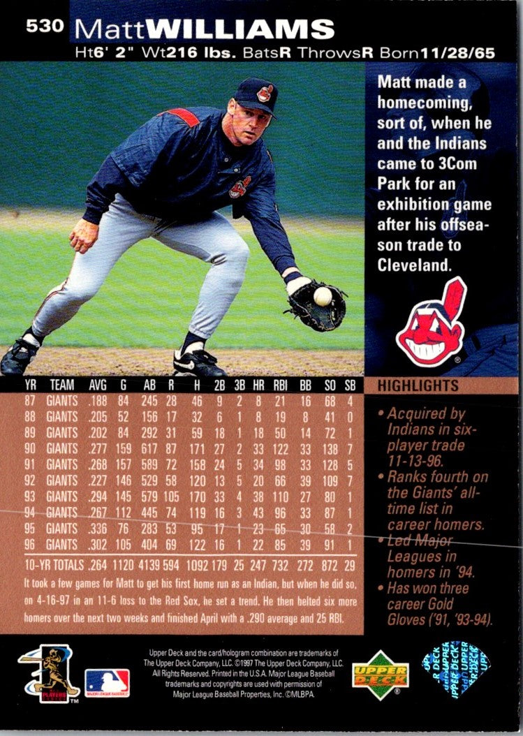 1997 Upper Deck Matt Williams