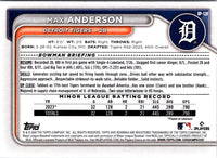 2024 Bowman Prospects Max Anderson #BP-128