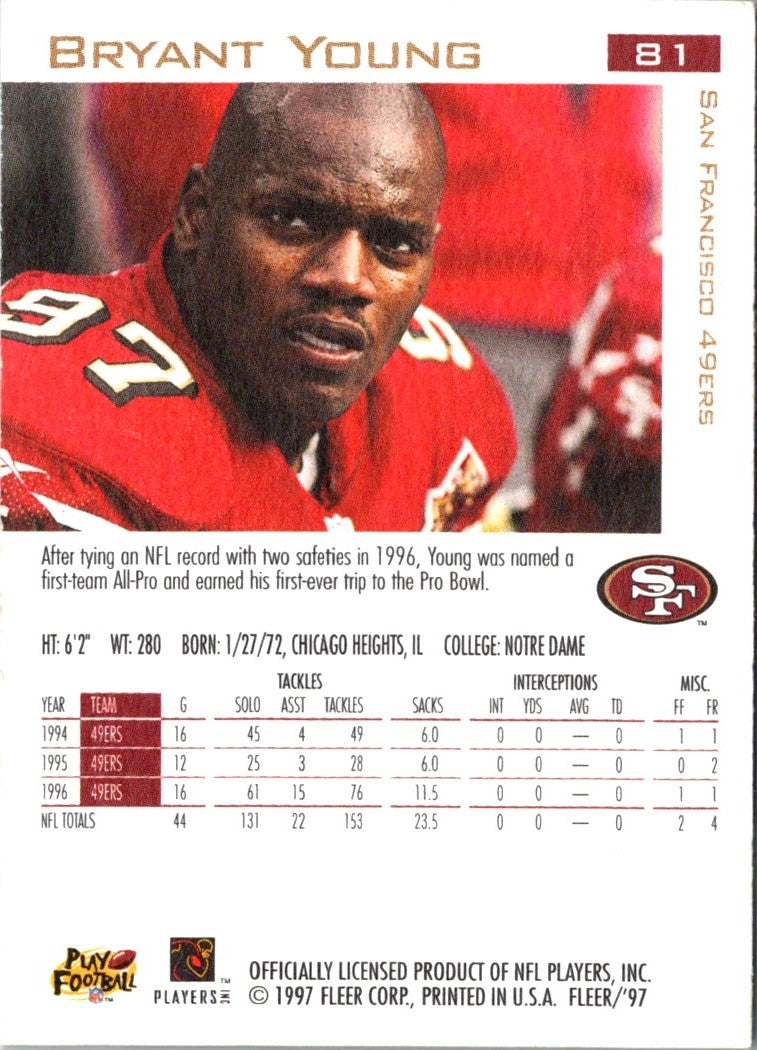 1997 Fleer Bryant Young