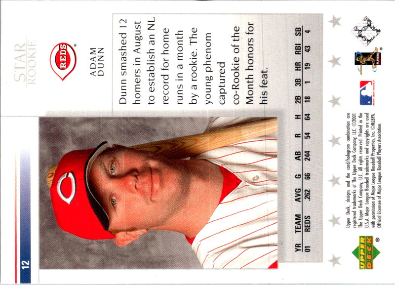 2002 Upper Deck Adam Dunn