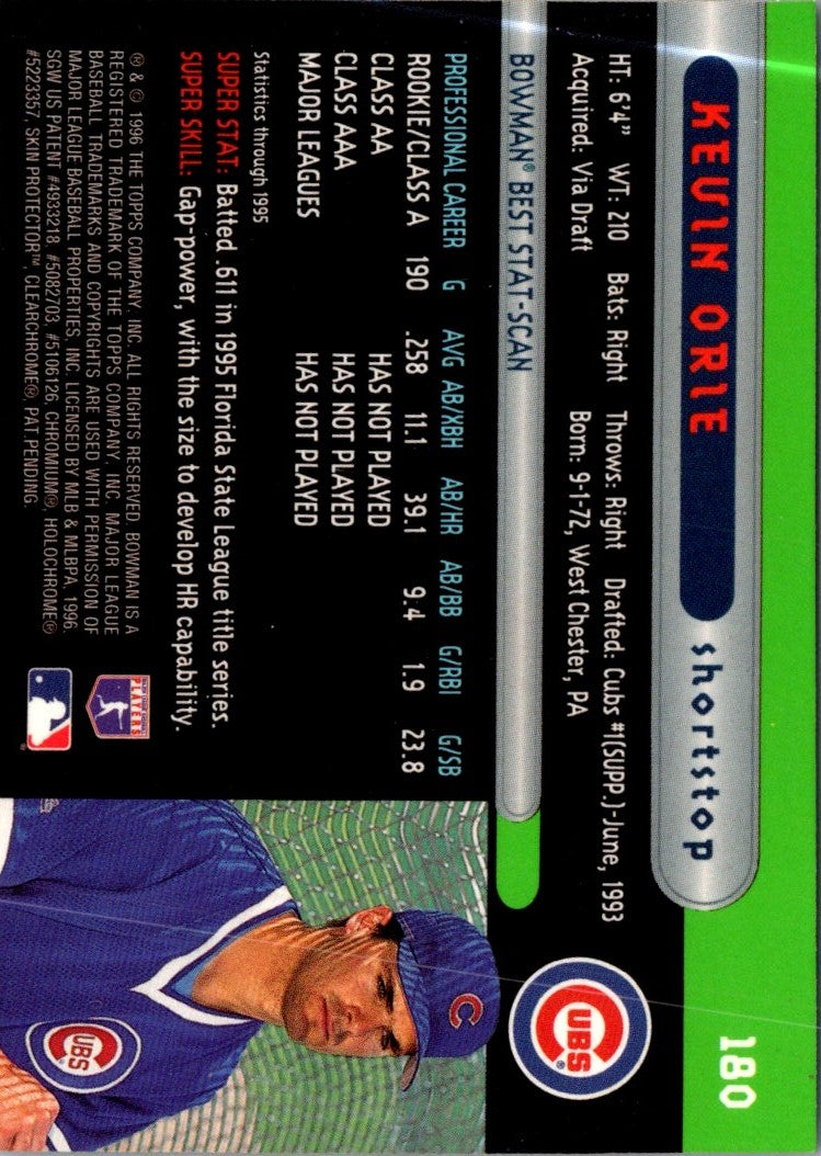 1996 Bowman's Best Kevin Orie