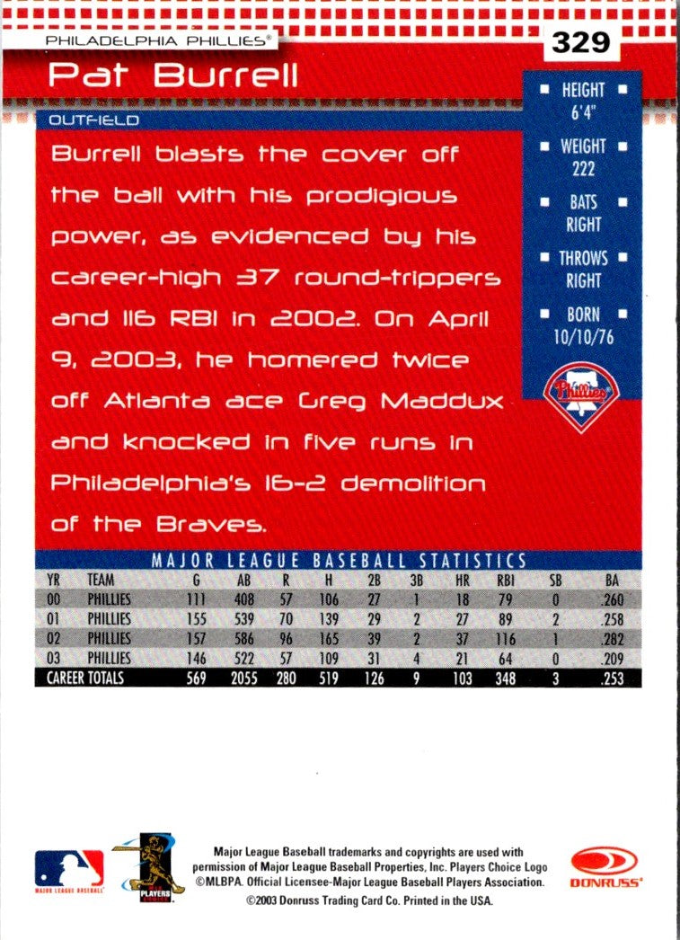 2004 Donruss Pat Burrell