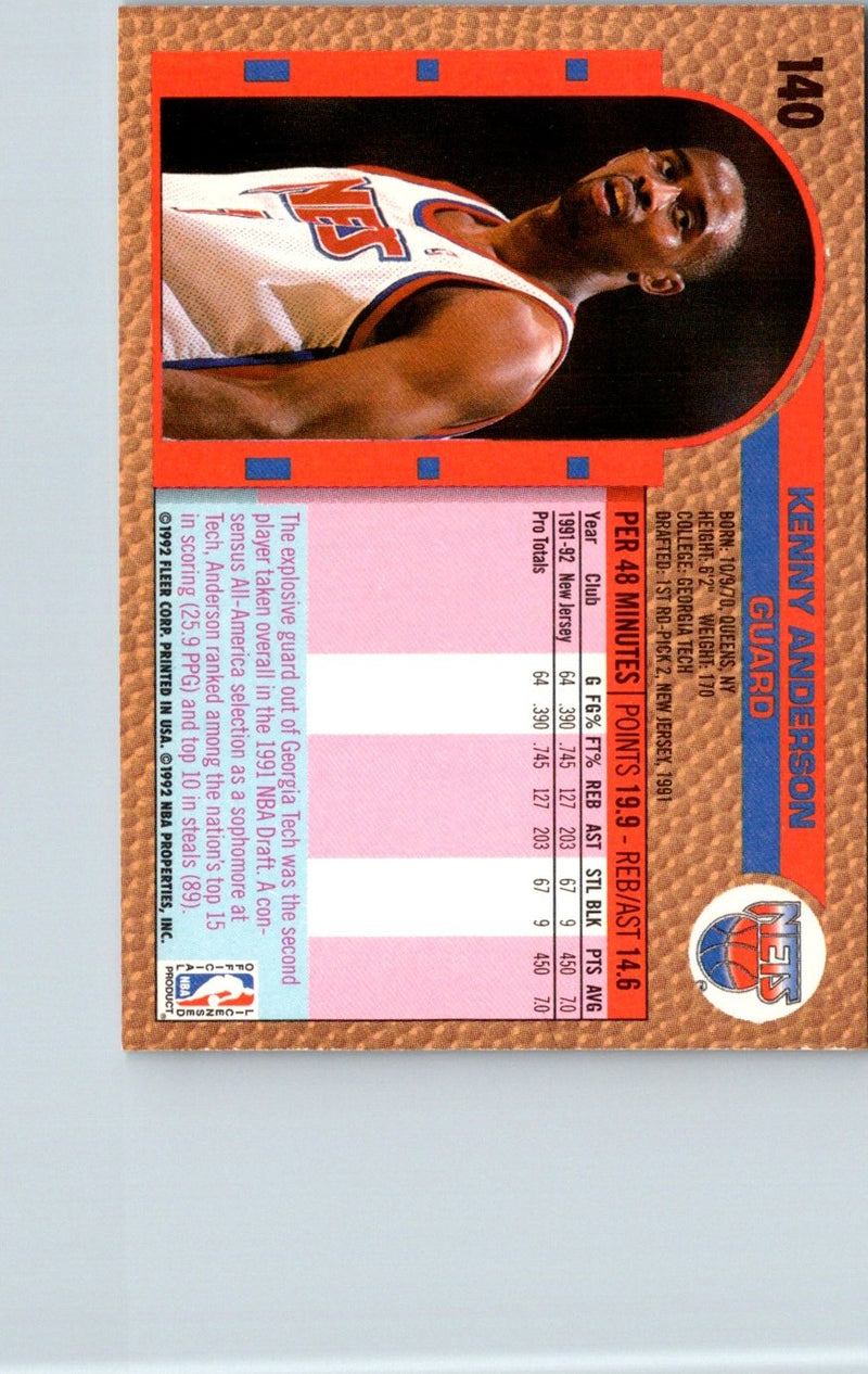 1992 Fleer Kenny Anderson