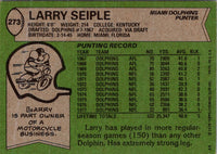 1978 Topps Larry Seiple #273