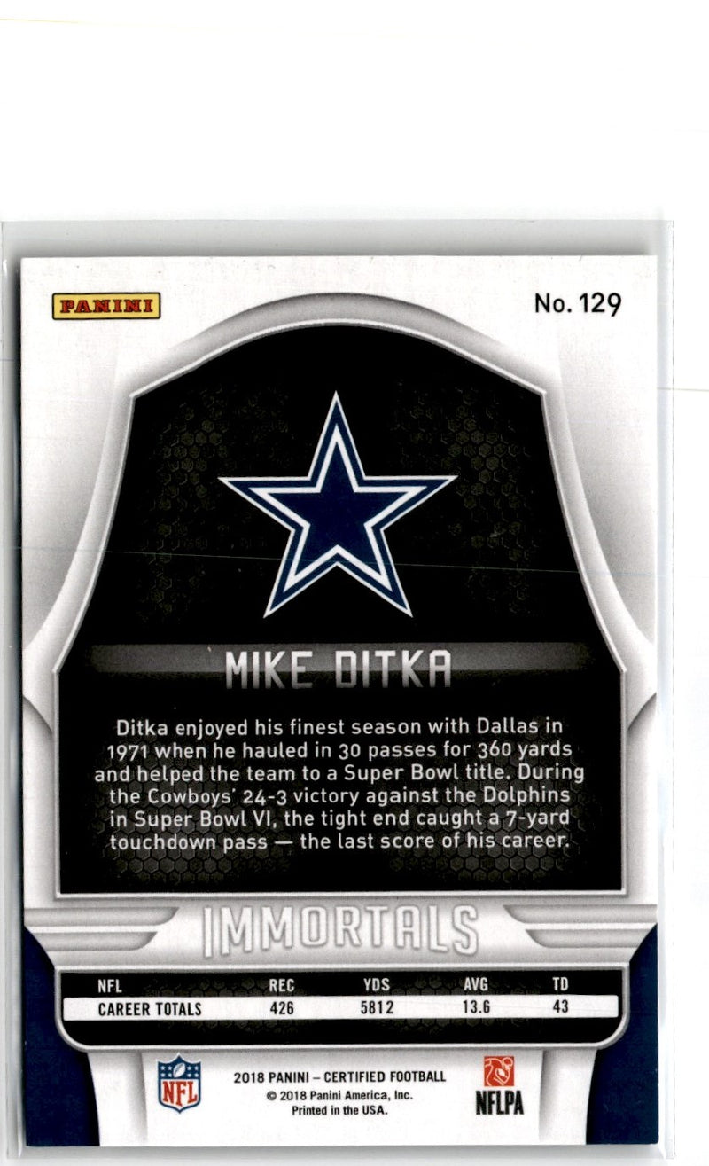 2018 Panini Certified Mike Ditka