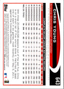 2012 Topps Red Chris Young