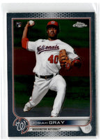 2022 Topps Chrome Josiah Gray #160 Rookie