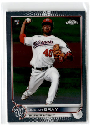2022 Topps Chrome Josiah Gray #160 Rookie
