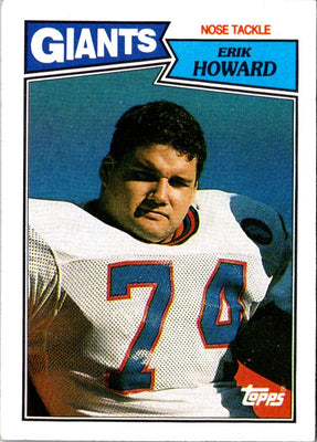 1987 Topps Erik Howard #29 Rookie
