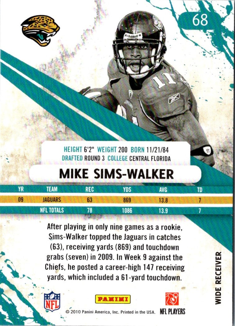 2010 Panini Rookies & Stars Mike Sims-Walker