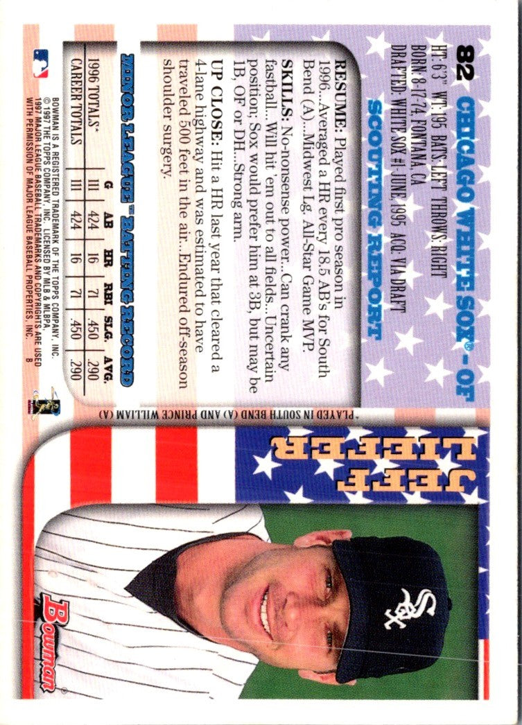 1997 Bowman International Jeff Liefer