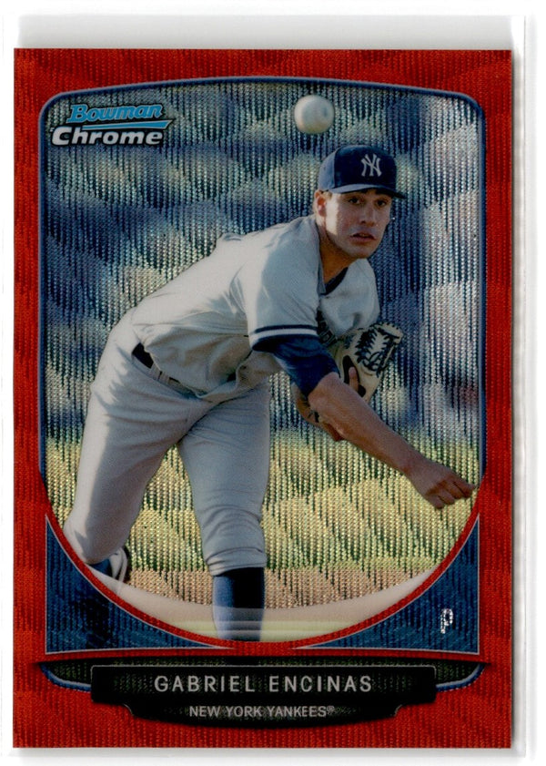 2013 Bowman Chrome Prospects Orange Refractors Gabriel Encinas #BCP81 08/25