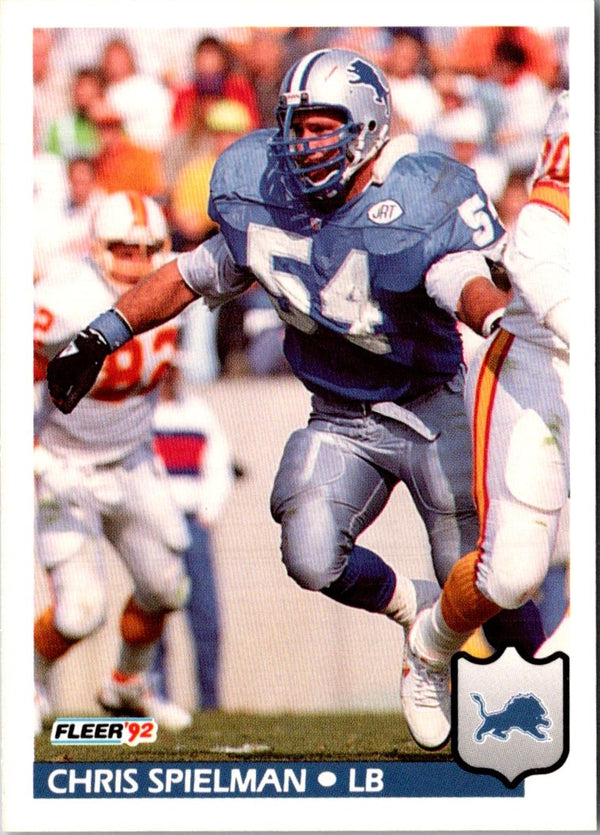 1992 Fleer Chris Spielman #124