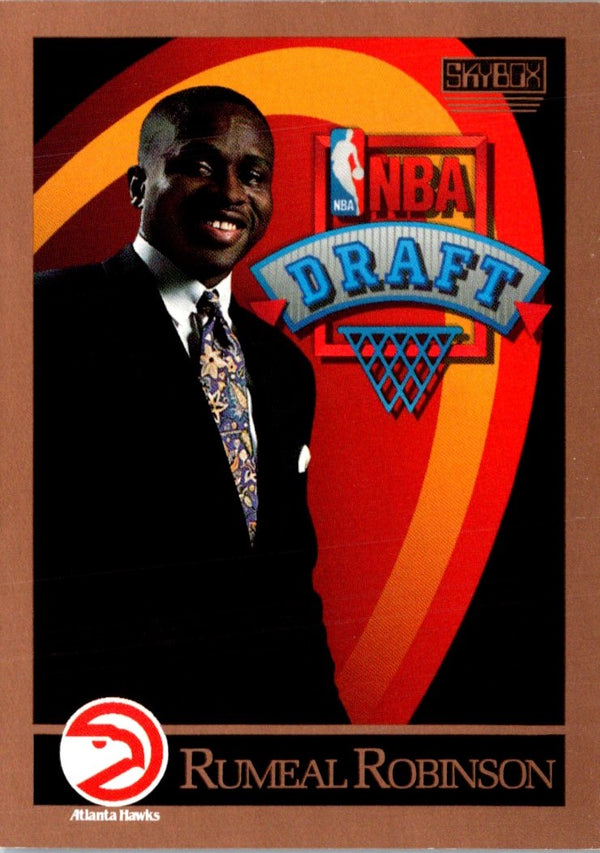 1990 SkyBox Rumeal Robinson #355 Rookie