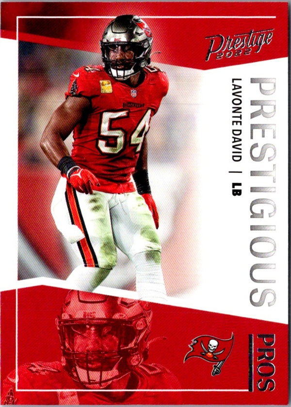 2022 Panini Prestige Prestigious Pros Lavonte David #PP-21