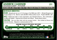 2011 Bowman Chrome Andrew Cashner #211 Rookie