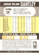 1990 Fleer Adrian Dantley