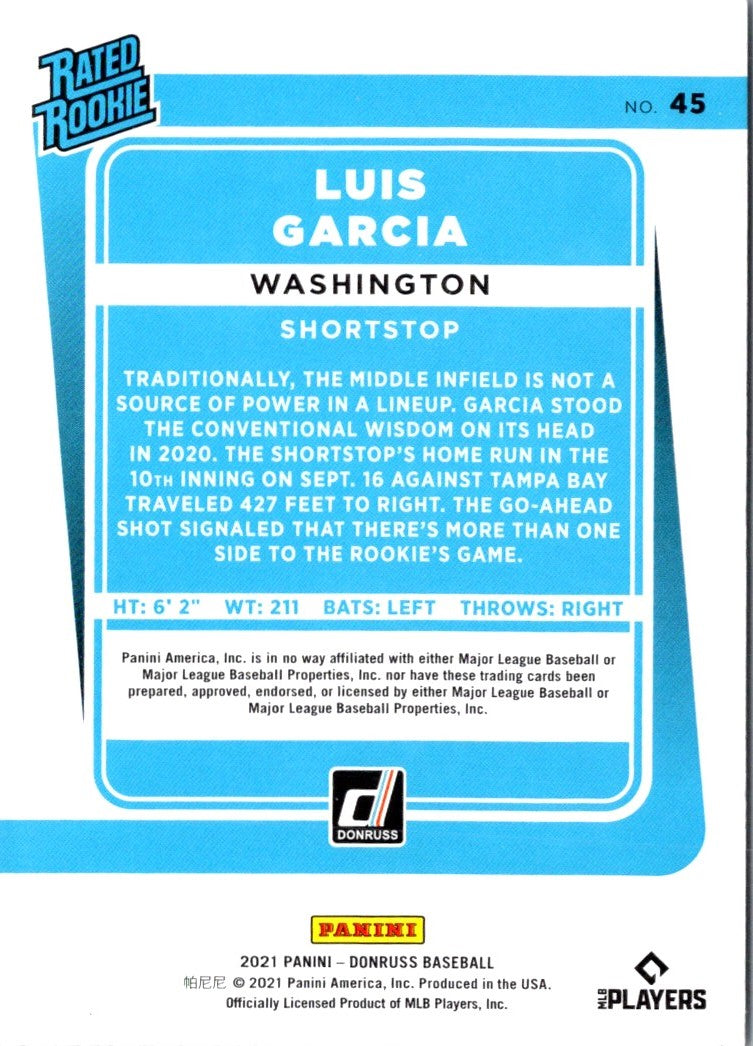 2021 Donruss Red Luis Garcia