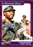 2021 Donruss Holo Purple Starling Marte #17