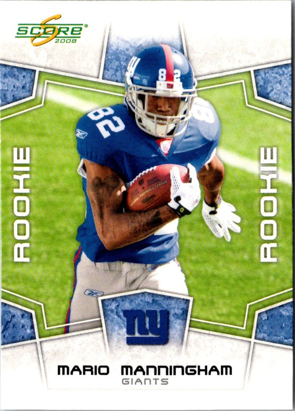 2008 Score Mario Manningham #395 Rookie