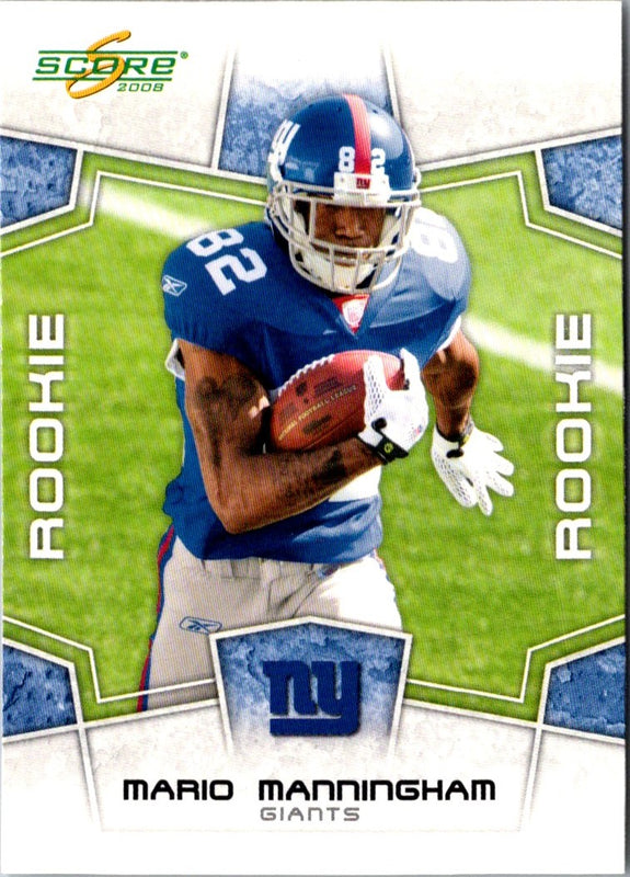 2008 Score Mario Manningham #395 Rookie