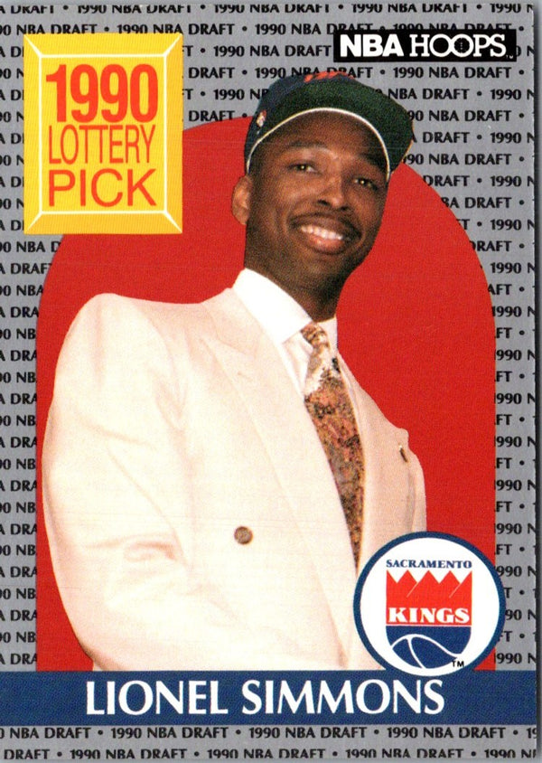 1990 Hoops Lionel Simmons #396 Rookie