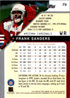 2000 Stadium Club Frank Sanders #73