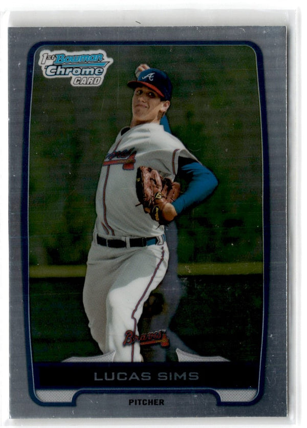 2012 Bowman Draft Picks & Prospects Chrome Lucas Sims #BDPP1