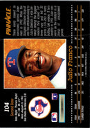 1993 Pinnacle Julio Franco