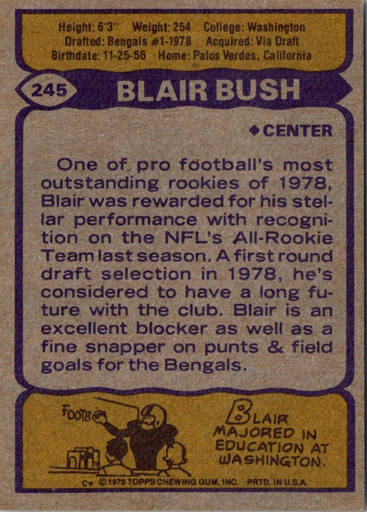 1979 Topps Blair Bush