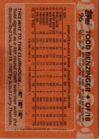 1988 Topps Todd Benzinger #96 Rookie