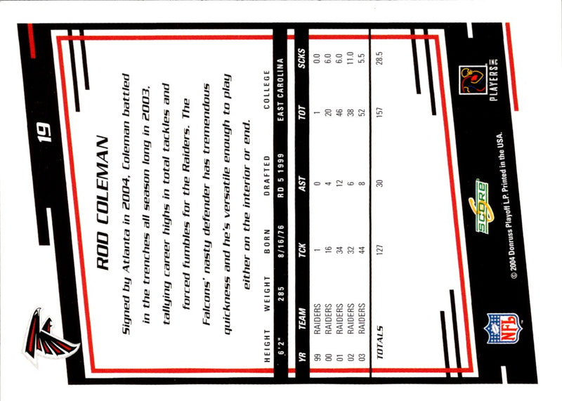 2004 Score Rod Coleman