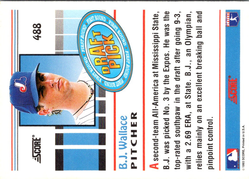 1993 Score B.J. Wallace