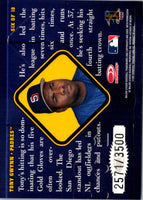 1997 Donruss Elite Turn of the Century Ruben Rivera #18 2571/3500