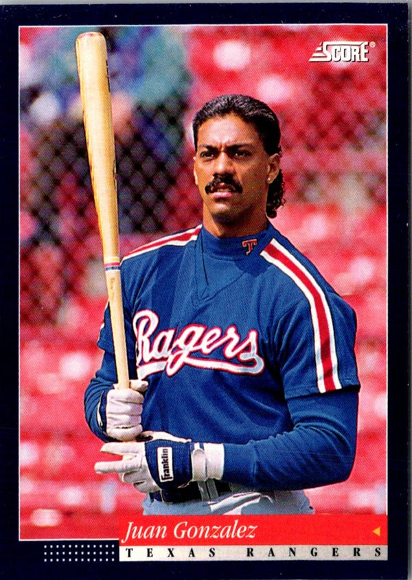 1994 Score Juan Gonzalez #27