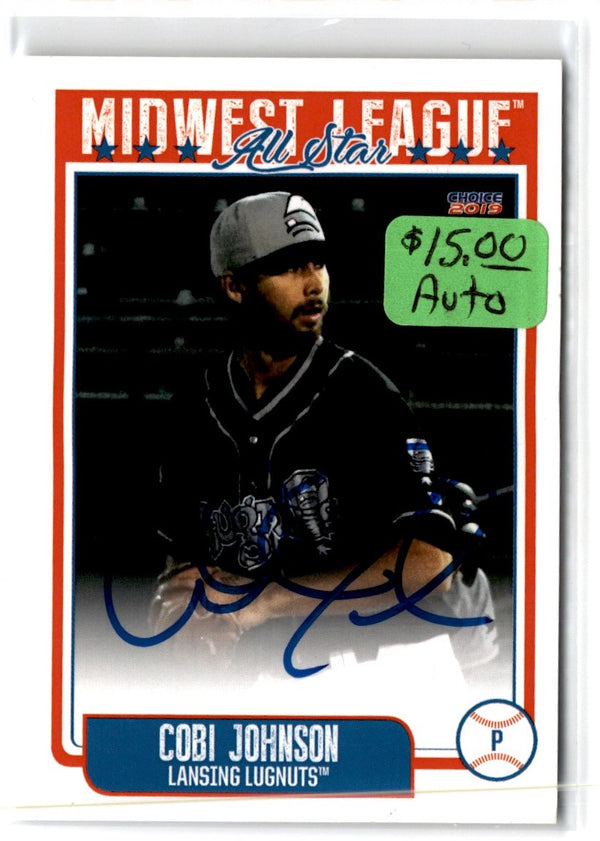 2019 Choice Midwest League All-Stars Cobi Johnson #30 Autograph Auto