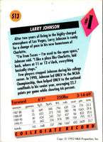 1991 SkyBox Larry Johnson #513 Rookie