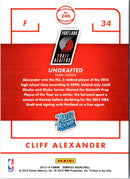 2015 Donruss Cliff Alexander