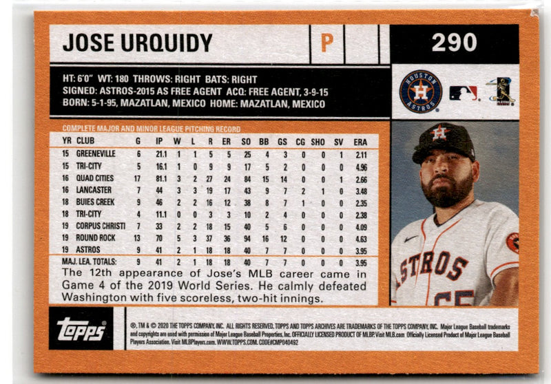 2020 Topps Archives Jose Urquidy