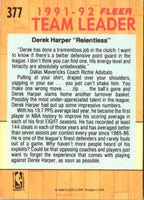 1991 Fleer Derek Harper #377
