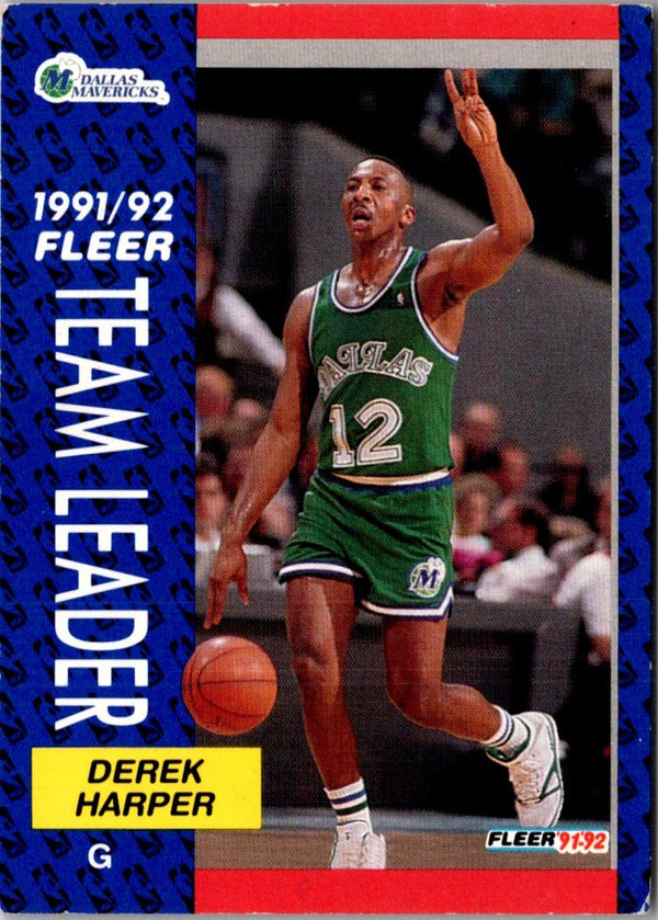 1991 Fleer Derek Harper #377