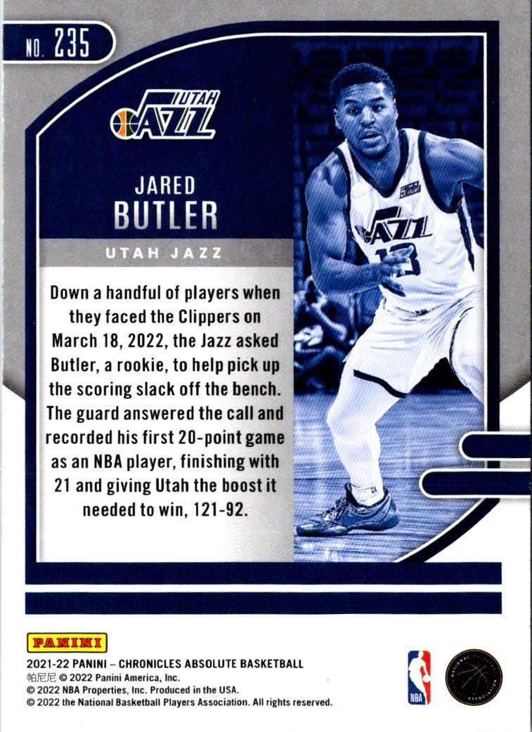 2021 Panini Chronicles Jared Butler