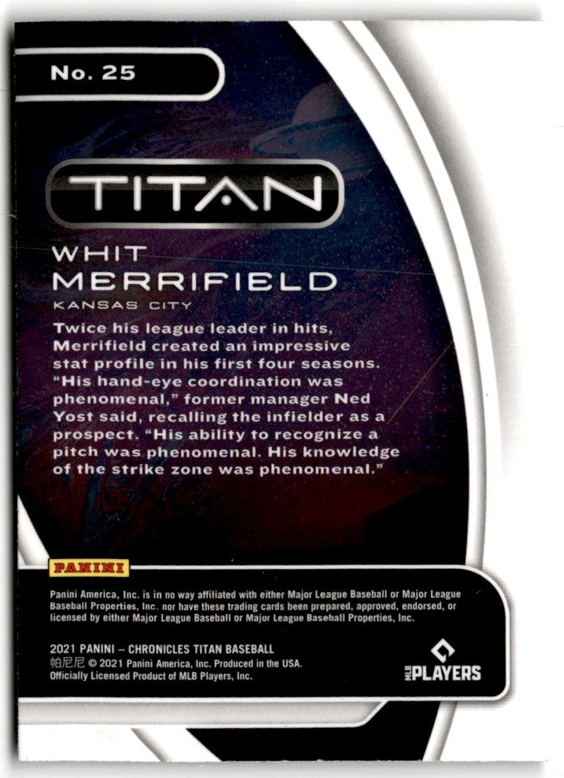 2021 Panini Chronicles Titan Whit Merrifield