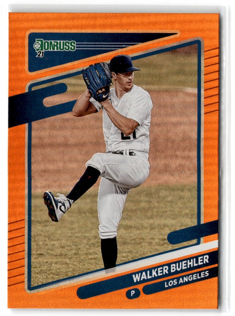 2021 Donruss Holo Orange Walker Buehler