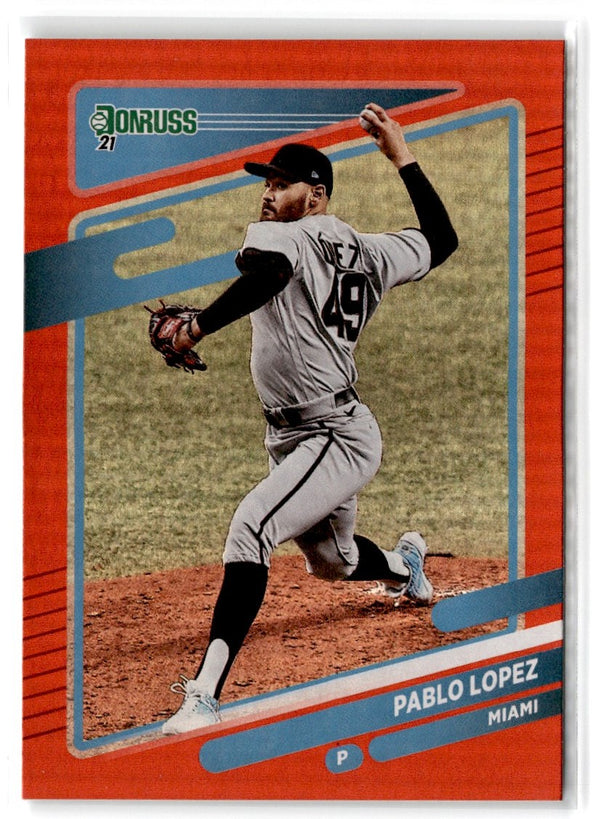2021 Donruss Holo Red Pablo Lopez #144