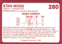1989 Collegiate Collection Alabama Coke 580 Stan Moss #280